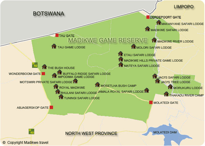 North West Province Map Image